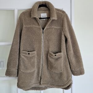 Madewell Fleece Teddy Bear Jacket